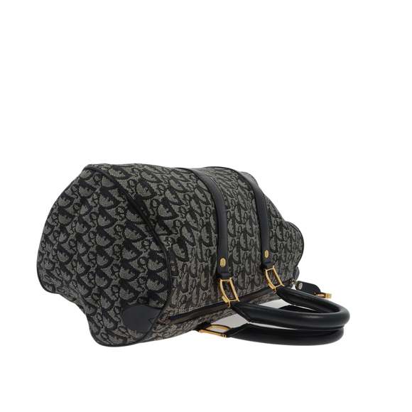 CHRISTIAN DIOR Bowling Handbag in Blue Fabric - Picture 12 of 13